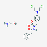 4-[bis(2-chloroethyl)amino]-N-(phenylacetyl)-L-phenylalanine - 2-aminoethanol (1:1)