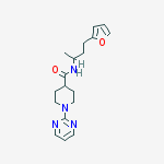 4-PIPERIDINECARBOXAMIDE,N-[3-(FURAN-2-YL)-1-METHYLPROPYL]-1-(PYRIMIDIN-2-YL)-