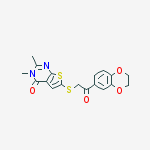 THIENO[2,3-D]PYRIMIDIN-4(1H)-ONE,2-[[2-(2,3-DIHYDRO-BENZO[B][1,4]DIOXINE-6-YL)-2-OXOETHYL]THIO]-5,6-DIMETHYL-