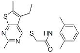 ACETAMIDE,N-(2,6-DIMETHYLPHENYL)-2-[(5-ETHYL-2,6-DIMETHYLTHIENO[2,3-D]PYRIMIDIN-4-YL)THIO]-