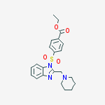 BENZOIC ACID 4-[[2-(PIPERIDIN-1-YLMETHYL)-1H-BENZO[D]IMIDAZOL-1-YL]SULFONYL]-,ETHYL ESTER