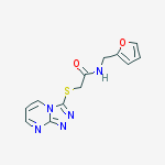 ACETAMIDE,N-(FURAN-2-YLMETHYL)-2-(1,2,4-TRIAZOLO[4,3-A]PYRIMIDIN-3-YLTHIO)-