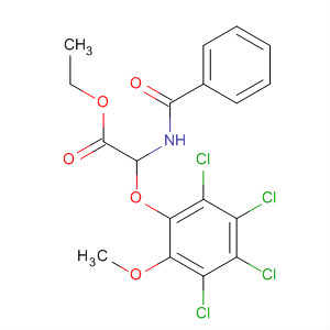Acetic acid, (benzoylamino)(2,3,4,5-tetrachloro-6-methoxyphenoxy)-,ethyl ester
