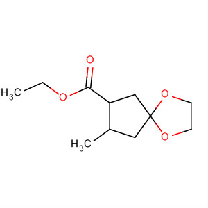 1,4-Dioxaspiro[4.4]nonane-7-carboxylic acid, 8-methyl-, ethyl ester,trans-