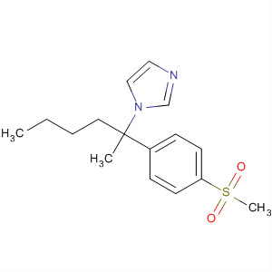 1H-Imidazole, 1-[1-methyl-1-[4-(methylsulfonyl)phenyl]pentyl]-