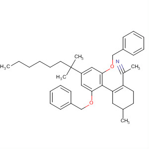 1-Cyclohexene-1-acetonitrile,2-[4-(1,1-dimethylheptyl)-2,6-bis(phenylmethoxy)phenyl]-4-methyl-