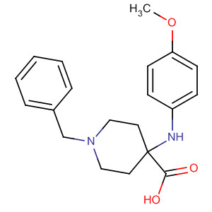4-Piperidinecarboxylic acid,4-[(4-methoxyphenyl)amino]-1-(phenylmethyl)-