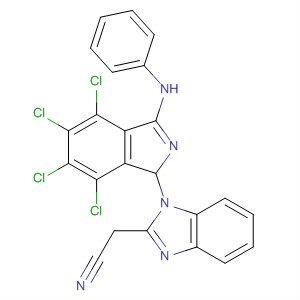 1H-Benzimidazole-2-acetonitrile,a-[4,5,6,7-tetrachloro-3-(phenylamino)-1H-isoindol-1-ylidene]-