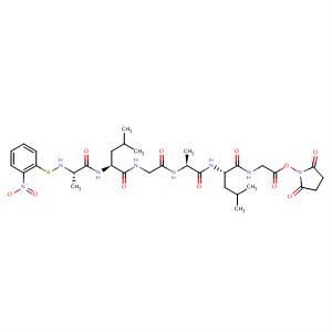 2,5-Pyrrolidinedione,1-[[N-[N-[N-[N-[N-[N-[(2-nitrophenyl)thio]-L-alanyl]-L-leucyl]glycyl]-L-alanyl]-L-leucyl]glycyl]oxy]-