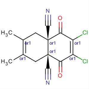 4a,8a-Naphthalenedicarbonitrile,2,3-dichloro-1,4,5,8-tetrahydro-6,7-dimethyl-1,4-dioxo-, cis-