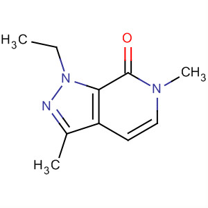 7H-Pyrazolo[3,4-c]pyridin-7-one, 1-ethyl-1,6-dihydro-3,6-dimethyl-