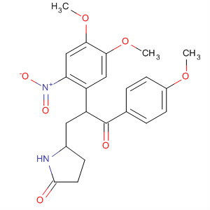 2-Pyrrolidinone,5-[2-(4,5-dimethoxy-2-nitrophenyl)-3-(4-methoxyphenyl)-3-oxopropyl]-
