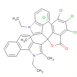 1(3H)-Isobenzofuranone,4,5,6,7-tetrachloro-3-(1-ethyl-2-methyl-1H-benz[g]indol-3-yl)-3-(1-ethyl-2-methyl-1H-indol-3-yl)-