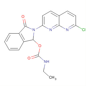Carbamic acid, ethyl-,2-(7-chloro-1,8-naphthyridin-2-yl)-2,3-dihydro-3-oxo-1H-isoindol-1-ylester