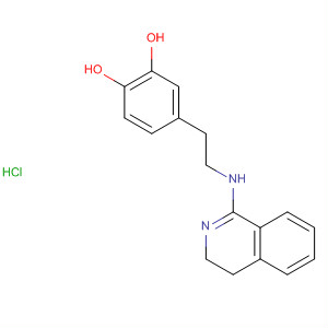 1,2-Benzenediol, 4-[2-[(3,4-dihydro-1-isoquinolinyl)amino]ethyl]-,monohydrochloride