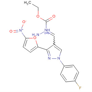 Hydrazinecarboxylic acid,[[1-(4-fluorophenyl)-3-(5-nitro-2-furanyl)-1H-pyrazol-4-yl]methylene]-,ethyl ester