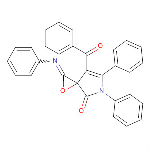 1-Oxa-5-azaspiro[2.4]hept-6-en-4-one,7-benzoyl-5,6-diphenyl-2-(phenylimino)-
