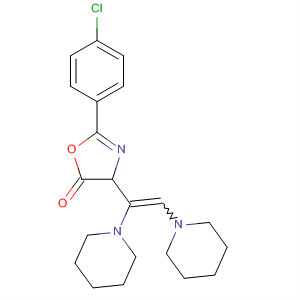5(4H)-Oxazolone, 2-(4-chlorophenyl)-4-(di-1-piperidinylmethylene)-