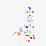 ETHYL 2-[[4-(DIMETHYLSULFAMOYL)BENZOYL]AMINO]-5-NITRO-THIOPHENE-3-CARBOXYLATE