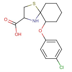 1-Thia-4-azaspiro[4.5]decane-3-carboxylic acid, 6-(4-chlorophenoxy)-