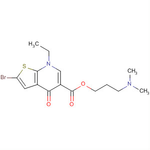 Thieno[2,3-b]pyridine-5-carboxylic acid,2-bromo-7-ethyl-4,7-dihydro-4-oxo-, 3-(dimethylamino)propyl ester