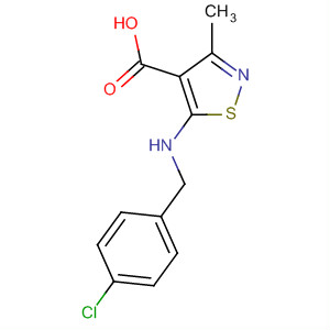 4-Isothiazolecarboxylic acid,5-[[(4-chlorophenyl)methyl]amino]-3-methyl-