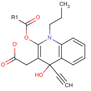 4-Quinolinol, 4-ethynyldecahydro-1-propyl-, acetate (ester)