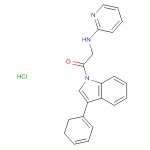 1H-Indole, 2,3-dihydro-3-phenyl-1-[(2-pyridinylamino)acetyl]-,hydrochloride