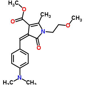 methyl (4Z)-4-[4-(dimethylamino)benzylidene]-1-(2-methoxyethyl)-2-methyl-5-oxo-4,5-dihydro-1H-pyrrole-3-carboxylate