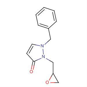 3H-Pyrazol-3-one, 1,2-dihydro-2-(oxiranylmethyl)-1-(phenylmethyl)-