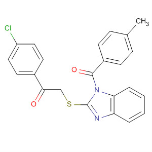 1H-Benzimidazole,2-[[2-(4-chlorophenyl)-2-oxoethyl]thio]-1-(4-methylbenzoyl)-