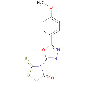 4-Thiazolidinone, 3-[5-(4-methoxyphenyl)-1,3,4-oxadiazol-2-yl]-2-thioxo-