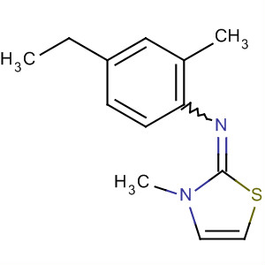 Benzenamine, 4-ethyl-2-methyl-N-(3-methyl-2(3H)-thiazolylidene)-
