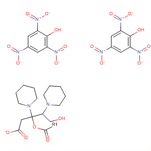 1-Piperidinepropanol, b-1-piperidinyl-, acetate (ester), compd. with2,4,6-trinitrophenol (1:2)