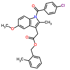 2-methylbenzyl {1-[(4-chlorophenyl)carbonyl]-5-methoxy-2-methyl-1H-indol-3-yl}acetate