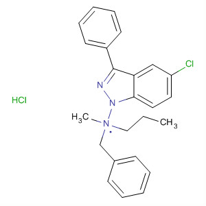 1H-Indazole-1-propanamine,5-chloro-N-methyl-3-phenyl-N-(phenylmethyl)-, monohydrochloride