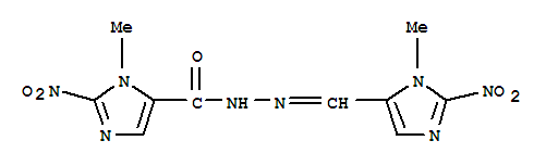 1-methyl-N'-[(1-methyl-2-nitro-1H-imidazol-5-yl)methylidene]-2-nitro-1H-imidazole-5-carbohydrazide