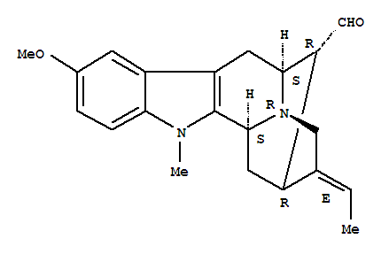 6,10-Methanoindolo[3,2-b]quinolizine-11-carboxaldehyde,9-ethylidene-5,6,8,9,10,11,11a,12-octahydro-2-methoxy-5-methyl-,(6S,7R,9E,10R,11R,11aS)-