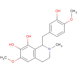 7,8-Isoquinolinediol,1,2,3,4-tetrahydro-1-[(3-hydroxy-4-methoxyphenyl)methyl]-6-methoxy-2-methyl-