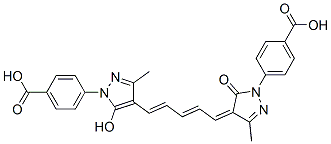 4-[4-[5-[1-(4-carboxyphenyl)-1,5-dihydro-3-methyl-5-oxo-4H-pyrazole-4-ylidene]-1,3-pentadienyl]-5-hydroxy-3-methyl-1H-pyrazole-1-yl]benzoic acid