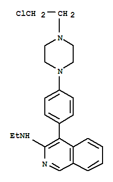 4-{4-[4-(2-chloroethyl)piperazin-1-yl]phenyl}-N-ethylisoquinolin-3-amine