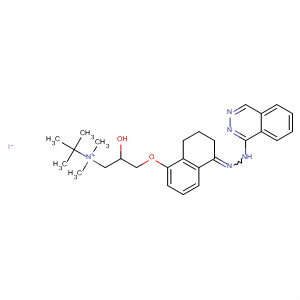 1-Propanaminium,N-(1,1-dimethylethyl)-2-hydroxy-N,N-dimethyl-3-[[5,6,7,8-tetrahydro-5-(1-phthalazinylhydrazono)-1-naphthalenyl]oxy]-, iodide