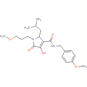 1H-Pyrrole-3-carboxamide,2,5-dihydro-4-hydroxy-N-[(4-methoxyphenyl)methyl]-1-(3-methoxypropyl)-2-(2-methylpropyl)-5-oxo-