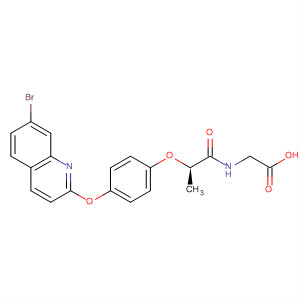 Glycine, N-[(2R)-2-[4-[(7-bromo-2-quinolinyl)oxy]phenoxy]-1-oxopropyl]-