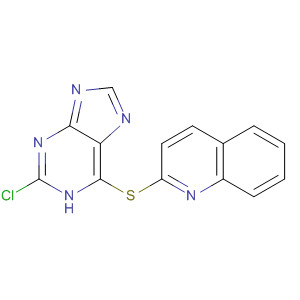 Quinoline, 2-[(2-chloro-1H-purin-6-yl)thio]-