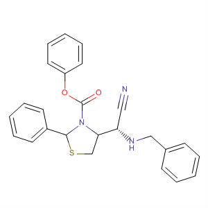 3-Thiazolidinecarboxylic acid,4-[(R)-cyano[(phenylmethyl)amino]methyl]-2-phenyl-, phenyl ester,(2R,4R)-