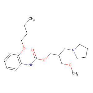 Carbamic acid, (2-butoxyphenyl)-,2-(methoxymethyl)-3-(1-pyrrolidinyl)propyl ester