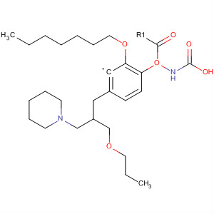Carbamic acid, [2-(heptyloxy)phenyl]-,2-(1-piperidinylmethyl)-3-propoxypropyl ester