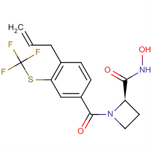 2-Azetidinecarboxamide,N-hydroxy-1-[4-(2-propenyl)-3-[(trifluoromethyl)thio]benzoyl]-, (2R)-
