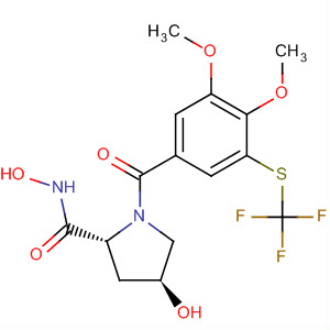 2-Pyrrolidinecarboxamide,1-[3,4-dimethoxy-5-[(trifluoromethyl)thio]benzoyl]-N,4-dihydroxy-,(2R,4S)-